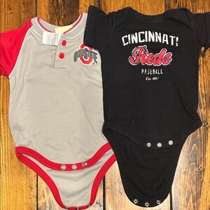 Ohio sports baby boy onesies